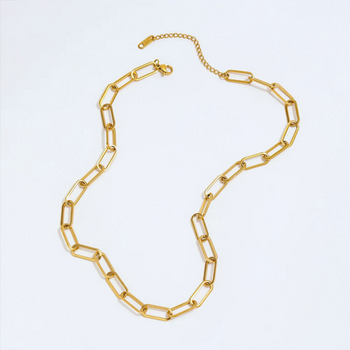 Paperclip Gold Necklace