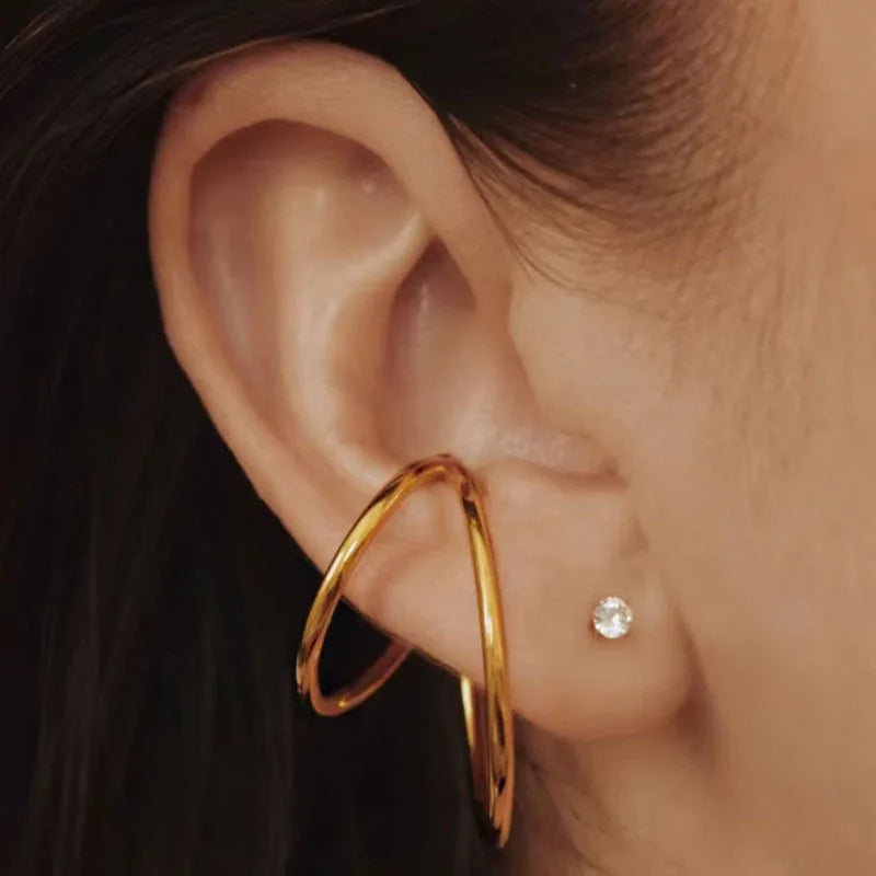 Wide Gold Ear Cuff