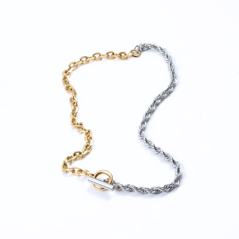 Gold & Silver Rope Necklace