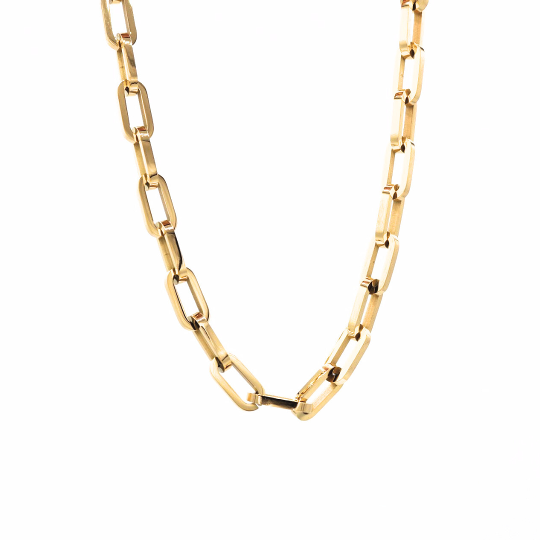 Gold Paperclip Necklace